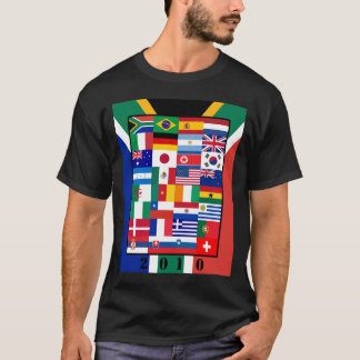 World Flags Soccer 2010 Basic Dark T-Shirt