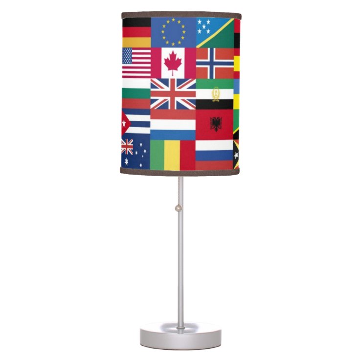 World flags Table Lamp | Zazzle