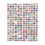 World Flags with Country Names Fleece Blanket