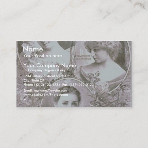Customizable World Garnella and Mack Vintage Theater Business Cards