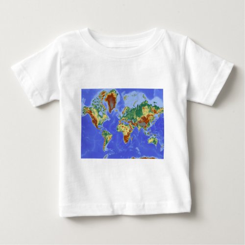 World Geographic International Map Baby T_Shirt
