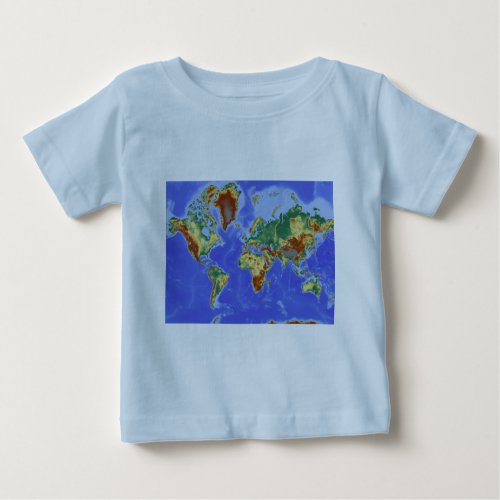 World Geographic International Map Baby T_Shirt