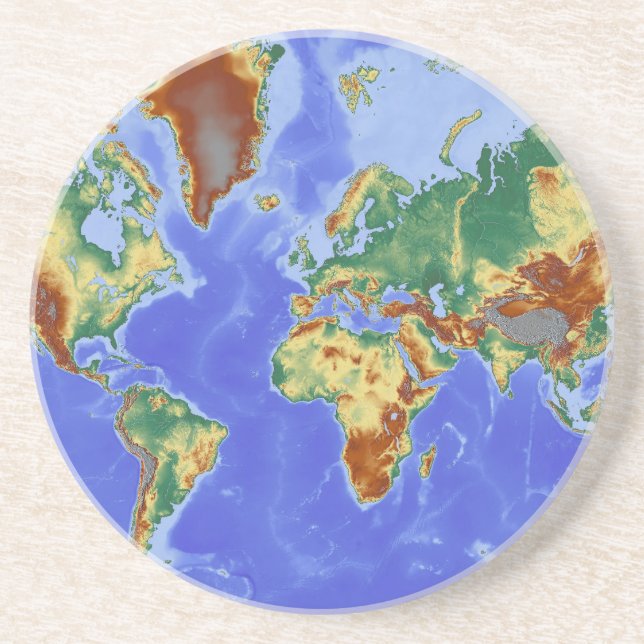 World Geographic International Map Coaster (Front)