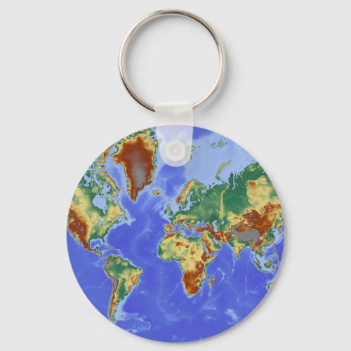 World Geographic International Map Keychain