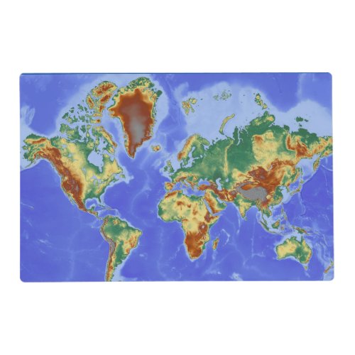 World Geographic International Map Kitchen Placemat