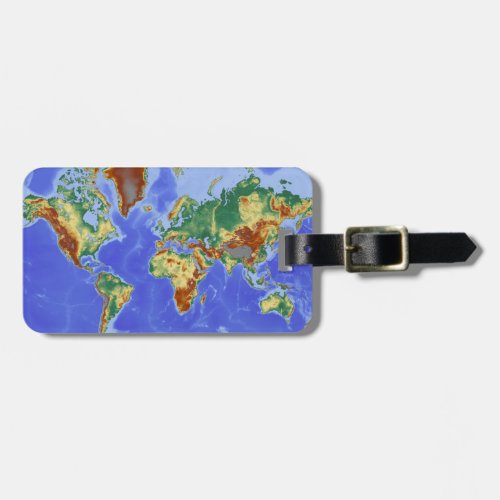 World Geographic International Map Luggage Tag
