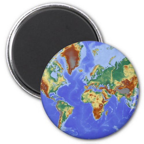 World Geographic International Map Magnet