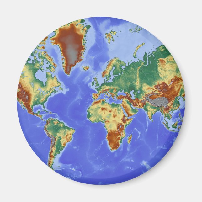 World Geographic International Map Magnet (Front)