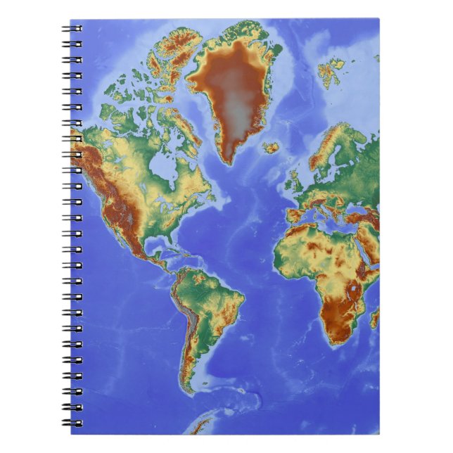 World Geographic International Map  Notebook (Front)