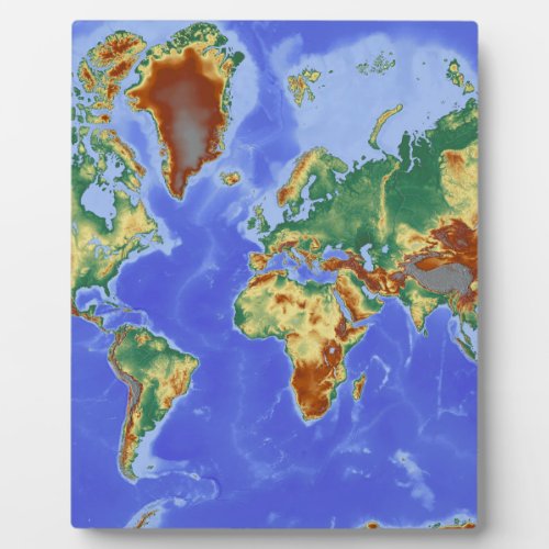 World Geographic International Map Plaque