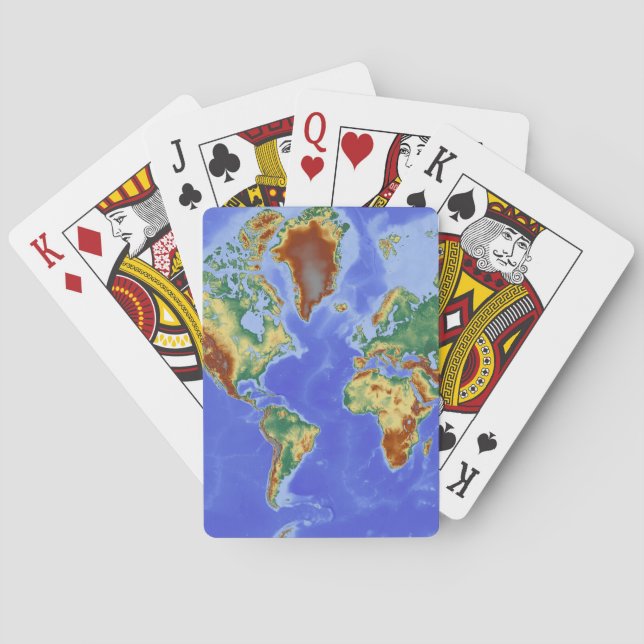 World Geographic International Map Poker Cards (Back)