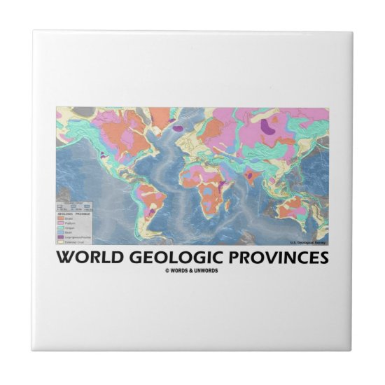 World Geologic Provinces (World Map Geology) Tile