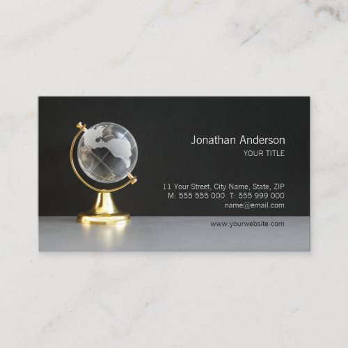 World Globe business card