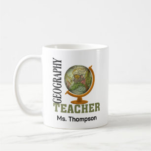 World Globe Geography Teacher Coffee Mug