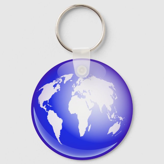 World Globe Keychain (Front)