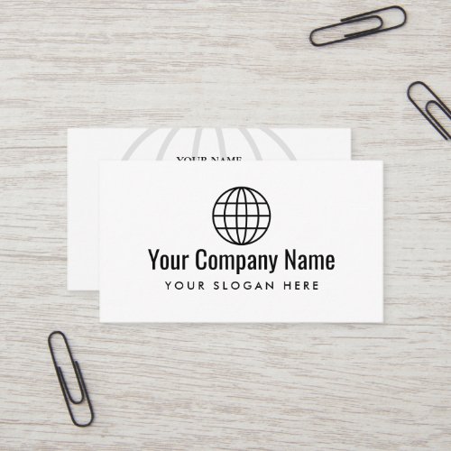 World Globe logo business card template