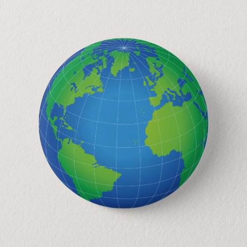 World Globe Map Button