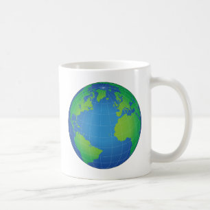 World Globe Map Coffee Mug