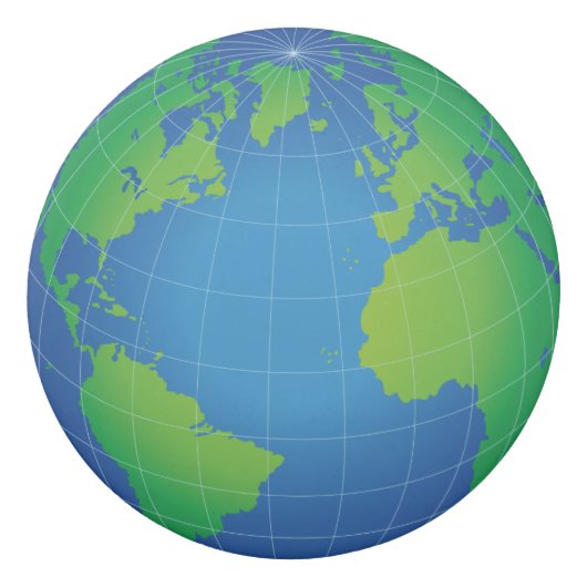 World Globe Map Eraser (Back)