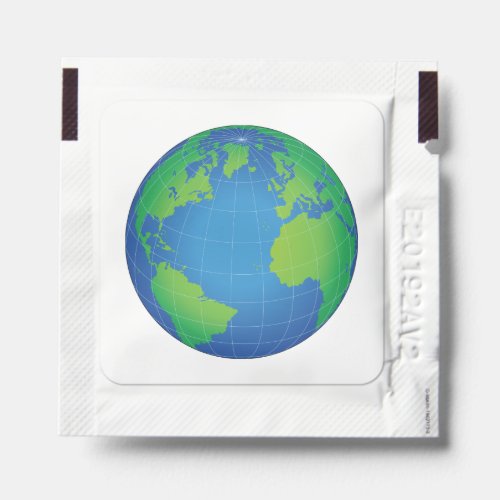 World Globe Map Hand Sanitizer Packet