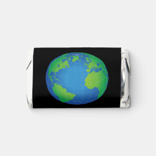 World Globe Map Hershey's Miniatures