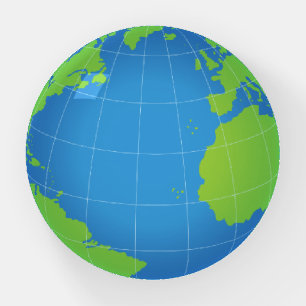 World Globe Map Paperweight