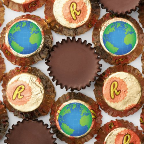 World Globe Map Reeses Peanut Butter Cups