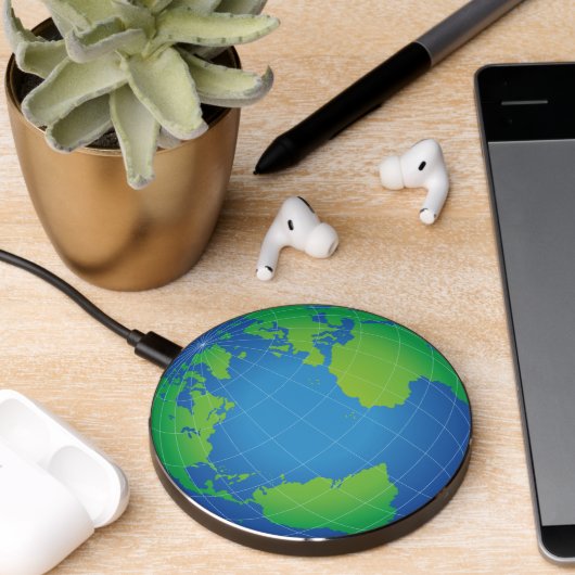 World Globe Map Wireless Charger (Desk 2)