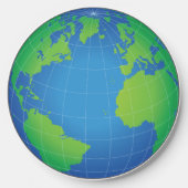 World Globe Map Wireless Charger (Front)