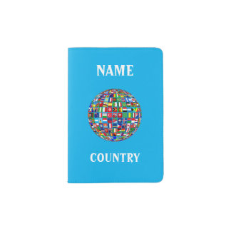 World Globe Passport Protector Holder