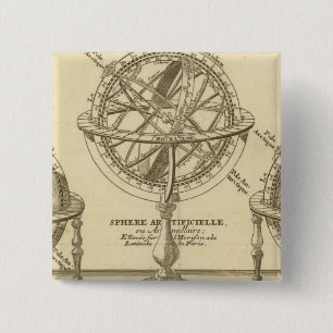 World Globe Pinback Button