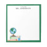 World Globe School Books Personalized Teacher Notepad