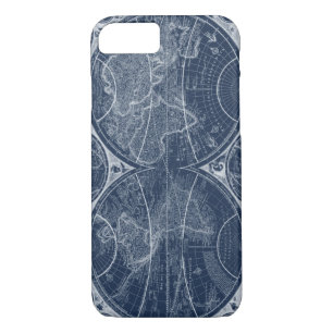 World Globes Blueprint iPhone 8/7 Case