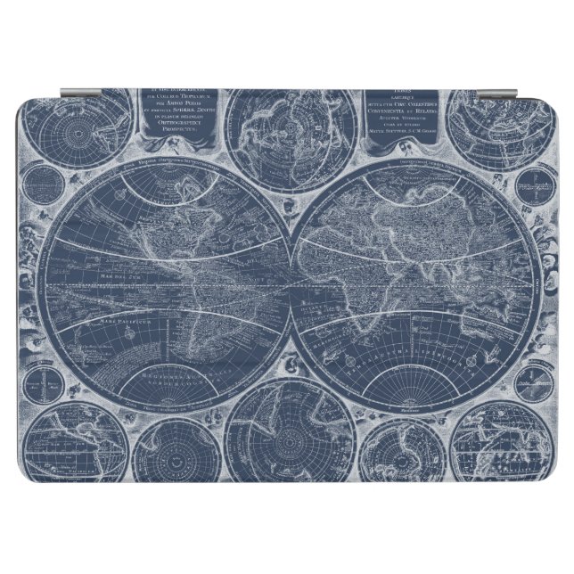 World Globes Blueprint iPad Air Cover (Horizontal)