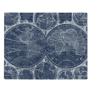 World Globes Blueprint Jigsaw Puzzle