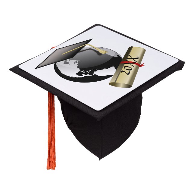World Graduation Cap (Angled)