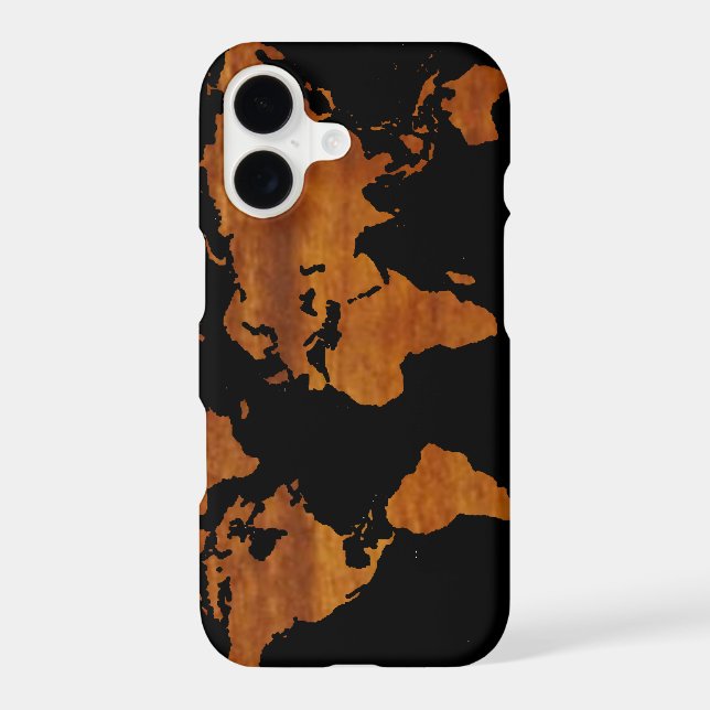 World graphic Map Case-Mate iPhone Case (Back)