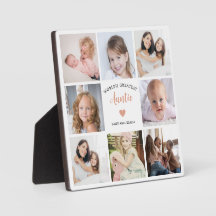 World Greatest Auntie 8 Photo Collage Pink Heart