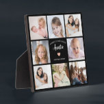 World Greatest Auntie 8 Photo Collage Pink Heart Plaque<br><div class="desc">This 8-photo collage modern black and white plaque features the heartfelt message, "World's greatest Auntie" and a beautiful pink heart. Ideal for a birthday or Christmas gift for your auntie, this plaque can be personalized with pictures of your favorite nieces or nephews, transforming it into a cherished keepsake to be...</div>