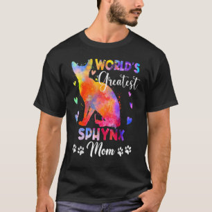 World Greatest Colorful Sphynx Cat Mom Kitten T-Shirt
