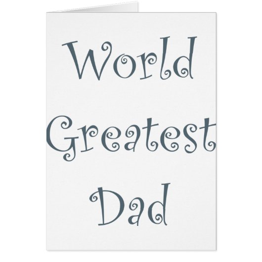 World Greatest Dad Cards (Front)