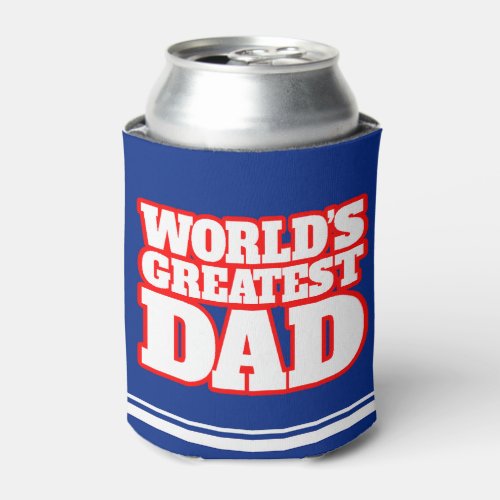 World greatest dad photo can cooler