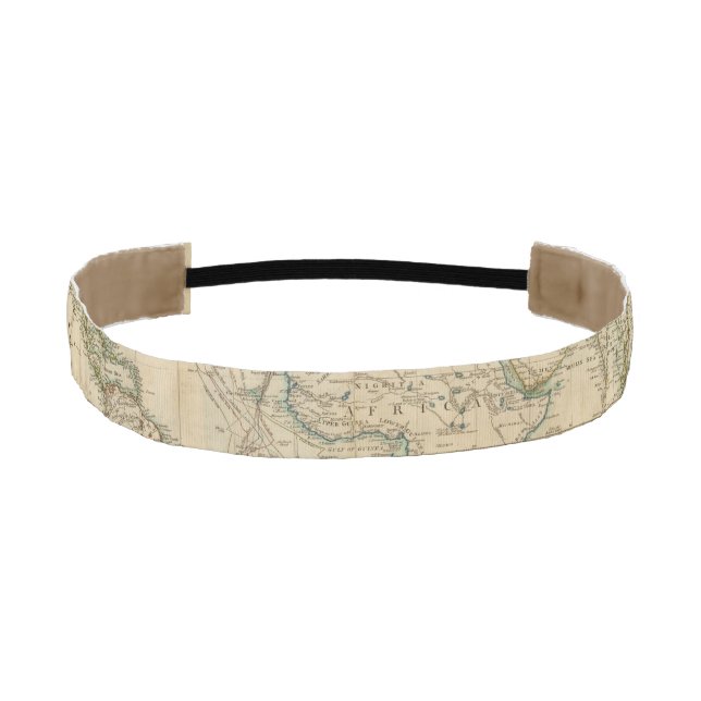 World Hand Colored map Athletic Headband (Front)