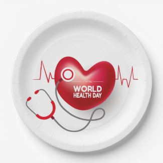 World Health Day  Paper Plates