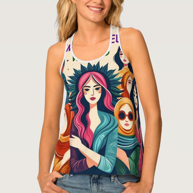 World Health Day Racerback Tank Top (Front)