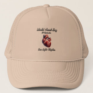 World Heart Day. Our Life's Rhythm. Trucker Hat