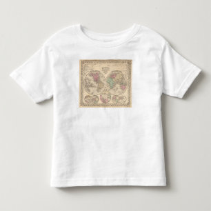 World hemispheres Map by Mitchell Toddler T-shirt