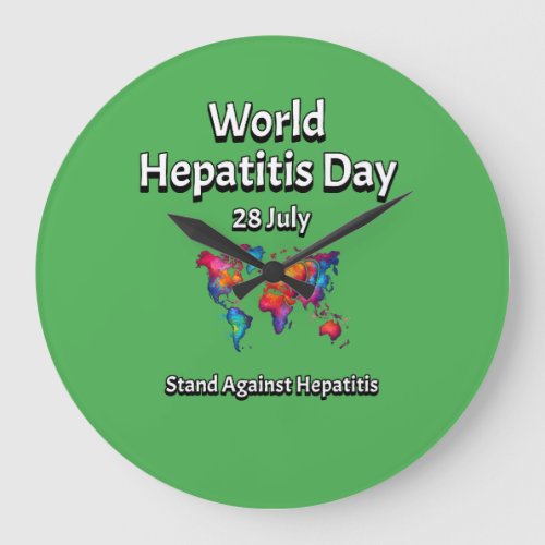 World Hepatitis Day 28 July Large Clock