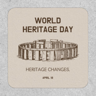 World Heritage Day 2023 Heritage Changes Patch