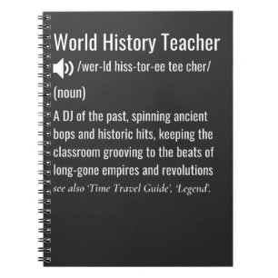 World History Teacher definition Notebook